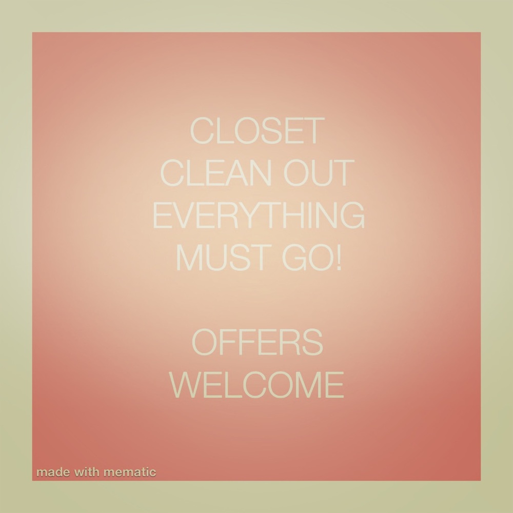 Closet sale